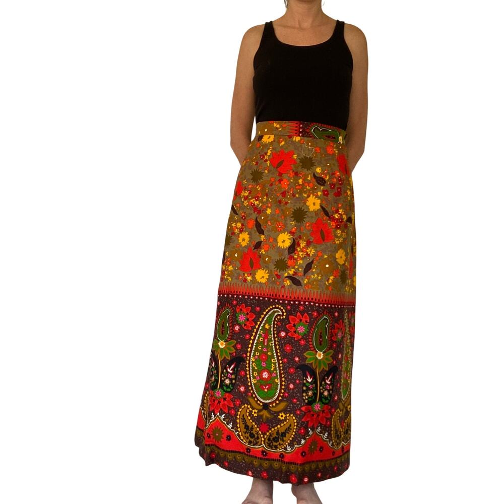 1960's Paisley Maxi Skirt